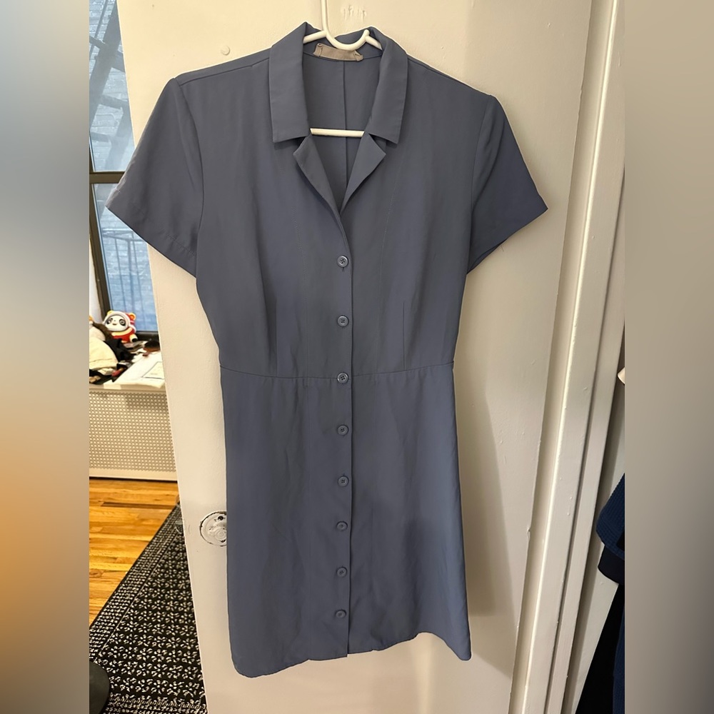 Everlane Japanese GoWeave Notch Shirtdress